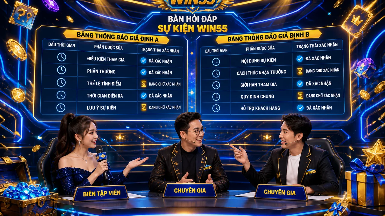 Bảng đối chiếu thông báo: cách so sánh các lần cập nhật sự kiện win55