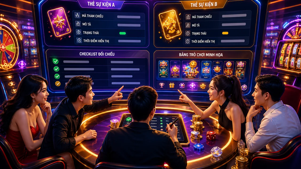 Bảng chọn trò chơi cho người mới: cách kiểm tra sự kiện trùng lặp trên win55